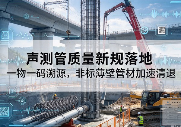 曲水声测管质量新规落地，一物一码溯源，非标薄壁管材加速清退