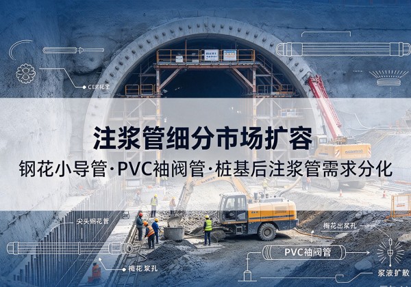 曲水注浆管细分市场扩容，隧道钢花小导管、PVC 袖阀管、桩基后注浆管需求分化
